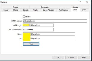 Configure Email Alerts in MetaTrader 4